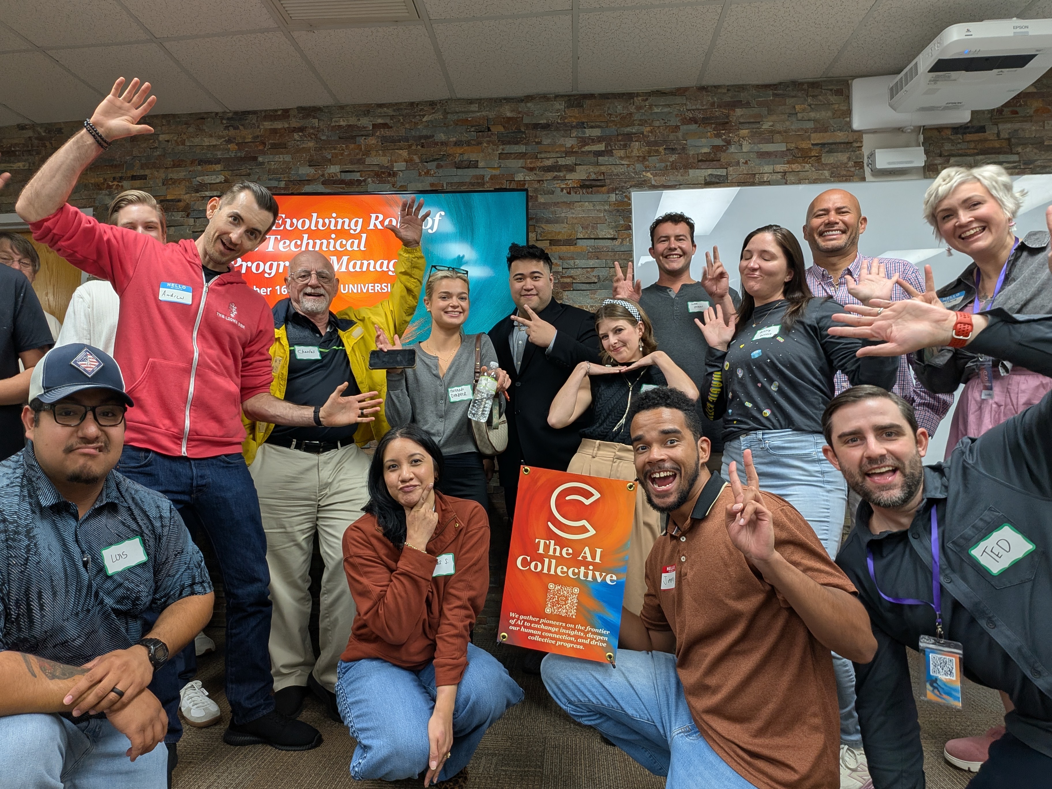 Group photo at an AI Collective Hampton Roads event